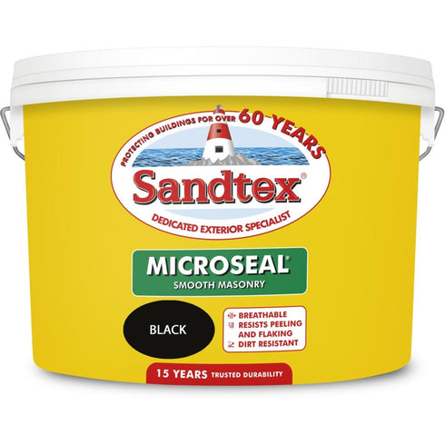 SANDTEX M/SEAL SMTH MASONRY BLACK 10LT       (S)